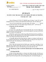 ke hoach to chuc cuoc thi giao vien chu nhiem lop gioi cap truong