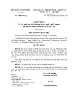 Quyết định số 1844 QĐ-TTG - Về việc xuất hóa chất Chlorine dự trữ quốc gia hỗ trợ các địa phương phòng, chống dịch bệnh thủy sản