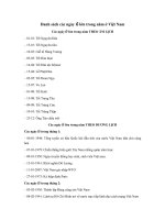 danh sach cac ngay le lon trong nam o viet nam