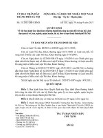 Quyết định số 31 2011 QĐ-UBND - Ban hành quy định khen thưởng thành tích công tác năm đối với cán bộ Lãnh đạo quản lý sở