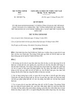 Quyet dinh 1605 QD TTg Ban hanh danh muc phan cong co quan chu tri soan thao van ban