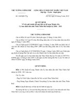 Quyết định số 1664 QĐ-TTG - Về việc phê chuẩn kết quả bầu cử bổ sung Thành viên Ủy ban nhân dân tỉnh Thừa Thiên Huế nhiệm kỳ 2004 - 2011