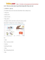 giai bai tap sbt tieng anh lop 4 chuong trinh moi unit 7 what do you like doing