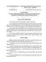 Quyết định số 1833 QĐ-TTG - Về việc bổ nhiệm Hội đồng thành viên Công ty TNHH một thành viên Tập đoàn Bưu chính Viễn thông Việt Nam