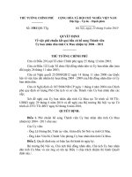 Quyết định số 1581 QĐ-TTG - Về việc phê chuẩn kết quả bầu cử bổ sung Thành viên Ủy ban nhân dân tỉnh Cà Mau nhiệm kỳ 2004 - 2011