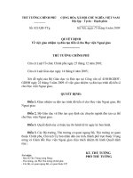 Quyết định số 821 QĐ-TTG - Về việc giao nhiệm vụ đào tạo tiến sĩ cho Học viện Ngoại giao