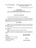 Quyết định số 2186 QĐ-TTG - Về việc xuất hàng dự trữ quốc gia phục vụ phòng chống lụt bão, tìm kiếm cứu nạn cho tỉnh Phú Yên