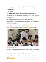 quy trinh cong viec cua giao vien chu nhiem