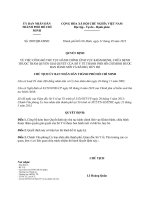 Quyết định 2805 2013 QĐ-UBND - Công bố mới, bãi bỏ, hủy bỏ thủ tục hành chính lĩnh vực Khám, chữa bệnh thuộc thẩm quyền giải quyết của Sở Y tế thành phố Hồ Chí Minh