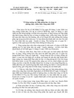 Chỉ thị số 01 2010 CT-UBND về tăng cường các biện pháp bảo vệ rừng và phòng cháy, chữa cháy rừng năm 2010