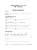 mau bien ban kiem tra hien trang cong trinh truoc khi het thoi han bao hanh