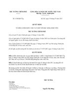 Quyết định 1196 QĐ-TTg - Điều chỉnh mức cho vay đối với học sinh, sinh viên