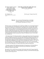 Công văn 778 QLCL-CL1 - Tăng cường kiểm soát an toàn thực phẩm trong sản xuất kinh doanh thủy sản