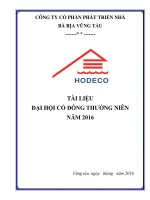HDC Tai Lieu DHCD Thuong Nien Nam 2016 1