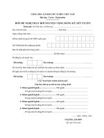 don de nghi thay doi nguyen vong dang ky xet tuyen