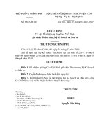 Quyết định số 664 QĐ-TTG - Về việc bổ nhiệm lại ông Cao Viết Sinh giữ chức Thứ trưởng Bộ Kế hoạch và Đầu tư