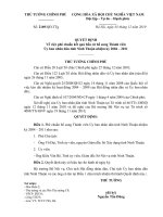 Quyết định số 2169 QĐ-TTG - Về việc phê chuẩn kết quả bầu cử bổ sung Thành viên Ủy ban nhân dân tỉnh Ninh Thuận nhiệm kỳ 2004 - 2011