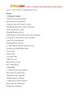 giai bai tap sgk tieng anh lop 5 chuong trinh moi unit 5 w will you be this weekend