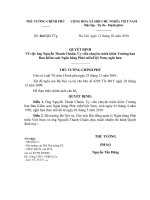 Quyết định số 264 QĐ-TTG - Về việc ông Nguyễn Thanh Chuân, ủy viên chuyên trách kiêm Trưởng ban Ban Kiểm soát Ngân hàng Phát triển Việt Nam nghỉ hưu