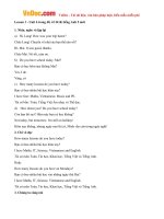 giai bai tap sgk tieng anh lop 5 chuong trinh moi unit 6 how many lessons do you have today