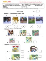 de thi hoc ki 1 mon tieng anh lop 3 truong tieu hoc ong ich duong da nang nam 2014 2015