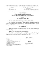 Quyết định số 708 QĐ-TTG - Về việc bổ nhiệm lại ông Trần Đức Lai giữ chức Thứ trưởng Bộ Thông tin và Truyền thông