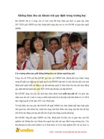 nha truong khong duoc thu cac khoan ngoai hoc phi