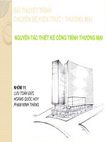NGUYÊN TẮC THIẾT KẾ CÔNG TRÌNH THƯƠNG MẠI
