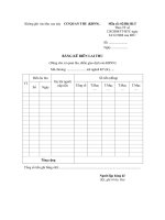 mau bang ke bien lai thu