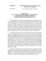 Nghị quyết số 22 NQ-CP - Về việc triển khai thực hiện Nghị định số 56 2009 NĐ-CP về trợ giúp phát triển doanh nghiệp nhỏ và vừa