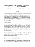 Chỉ thị 10 CT-TTg - Đưa nội dung phòng, chống tham nhũng vào giảng dạy tại cơ sở giáo dục, đào tạo từ năm học 2013-2014