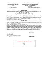 Quyết định 794 2013 QĐ-BGDĐT - Danh mục đề án và văn bản cá biệt soạn thảo, ban hành năm 2013 của Bộ Giáo dục và Đào tạo