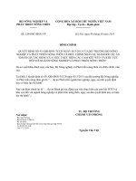 Công văn 1294 ĐC-BNN-VP - Đính chính Quyết định 431 QĐ-BNN-TCCB 1294 DC BNN VP