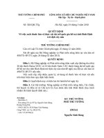 Quyết định số 302 QĐ-TTG - Về việc xuất thuốc bảo vệ thực vật dự trữ quốc gia hỗ trợ tỉnh Bình Định trừ dịch rầy nâu