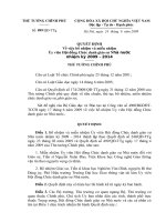 Quyết định số 899 QĐ-TTG - Về việc bổ nhiệm và miễn nhiệm Ủy viên Hội đồng Chức danh giáo sư Nhà nước nhiệm kỳ 2009 - 2014