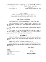 Quyết định số 237 QĐ-TTG - Về việc phê chuẩn kết quả miễn nhiệm Thành viên Ủy ban nhân dân tỉnh Lâm Đồng nhiệm kỳ 2004 - 2011