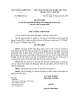 Quyết định số 2056 QĐ-TTG - Về việc xuất muối dự trữ quốc gia hỗ trợ các tỉnh: Hà Tĩnh, Quảng Bình, Nghệ An