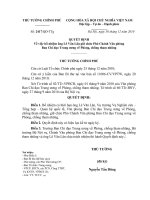 Quyết định số 2417 QĐ-TTG - Về việc bổ nhiệm ông Lê Văn Lân giữ chức Phó Chánh Văn phòng Ban Chỉ đạo Trung ương về phòng, chống tham nhũng