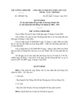 Quyết định số 1099 QĐ-TTG - Về việc phê chuẩn kết quả bầu cử bổ sung Thành viên Ủy ban nhân dân tỉnh Hưng Yên nhiệm kỳ 2004 - 2011