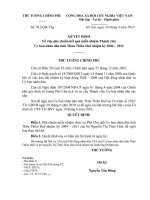 Quyết định số 912 QĐ-TTG - Về việc phê chuẩn kết quả miễn nhiệm Thành viên Ủy ban nhân dân tỉnh Thừa Thiên Huế nhiệm kỳ 2004 - 2011