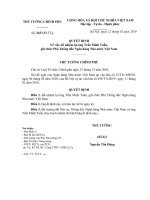 Quyết định số 263 QĐ-TTG - Về việc bổ nhiệm lại ông Trần Minh Tuấn giữ chức Phó Thống đốc Ngân hàng Nhà nước Việt Nam