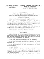 Quyết định số 1665 QĐ-TTG - Về việc thành lập Ban Chỉ đạo Trung ương về tổng kết thi hành Luật Đất đai và sửa đổi Luật Đất đai năm 2003