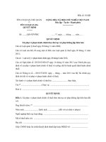 quyet dinh xu phat vi pham hanh chinh theo thu tuc xu phat khong lap bien ban