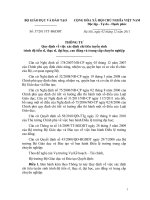 Thông tư quy định về việc xác định chỉ tiêu tuyển sinh trình độ Tiến sĩ, Thạc sĩ, Đại học, Cao đẳng