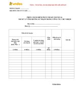 phieu cham thi giao vien chu nhiem gioi cap huyen