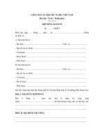 mau hop dong kinh te xay dung