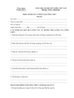 mau phieu danh gia va phan loai cong chuc