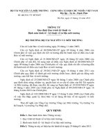 Thông tư số 42 2011 TT-BTNMT: Quy định Quy trình kỹ thuật và Định mức kinh tế - kỹ thuật về tư liệu môi trường