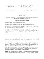 Quyết định 11 2013 QĐ-UBND - Bảng giá tối thiểu tài nguyên thiên nhiên để tính thuế Tài nguyên trên địa bàn tỉnh Nghệ An