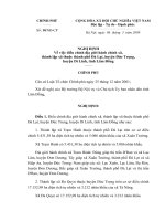 Nghị định số 10 NĐ-CP - Về việc điều chỉnh địa giới hành chính xã, thành lập xã thuộc thành phố Đà Lạt, huyện Đức Trọng, huyện Di Linh, tỉnh Lâm Đồng